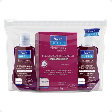 Kit-Travel-Nupill-Firmness-Intensive-Nano-Niacinamida:-Sabonete-+-Sérum-+-Loção-Tônica--1