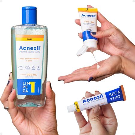 Kit-Cimed-Acnezil:-Sabonete-Líquido-200ml-+Protetor-Solar-FPS-30-60g-+-Gel-Secativo-10g--2