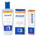 Kit Cimed Acnezil: Sabonete Líquido 200ml +Protetor Solar FPS 30 60g + Gel Secativo 10g