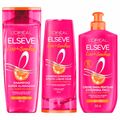 Elseve Liso dos Sonhos Kit - Creme para Pentear + Shampoo + Condicionador Kit