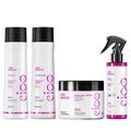 Kit Eico Pro Liso Mágico - Shampoo 300ml + Condicionador 300ml + Máscara 300g + Fluido 200ml