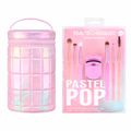 Real Techniques Pastel Pop Kit - 6 Pincéis para Olhos + 1 Mini Curvador de Cílios + Estojo para Pincéis Kit
