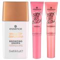 Essence Kit - Bronzer Líquido Dourado + Blush Líquido Dusty Rose + Iluminador Líquido Rose and Shine Kit