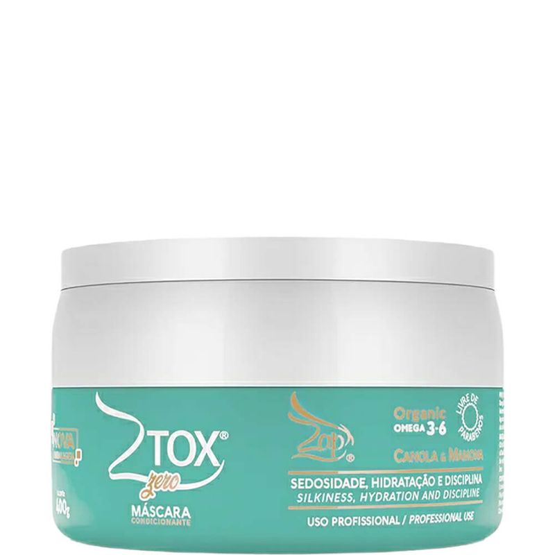 Zap Ztox Zero - Btox Orgânico Canola e Mamona 400g - Época Cosméticos
