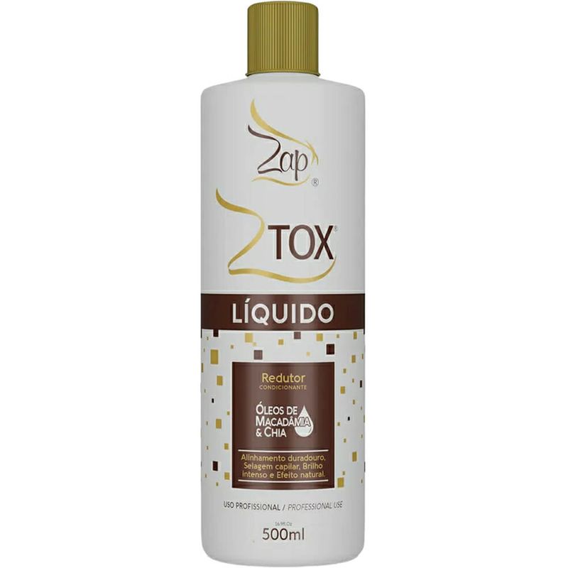 Zap Ztox Líquido - Redutor Condicionante Óleos de Macadâmia e Chia