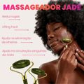 Rolo de Jade Massageador Facial Natural