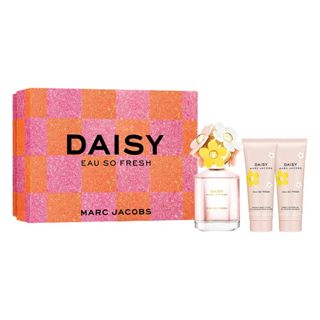 Kit Daisy Eau So Fresh + Loção Corporal + gel de banho Eau de Toilette Feminino-75 ml