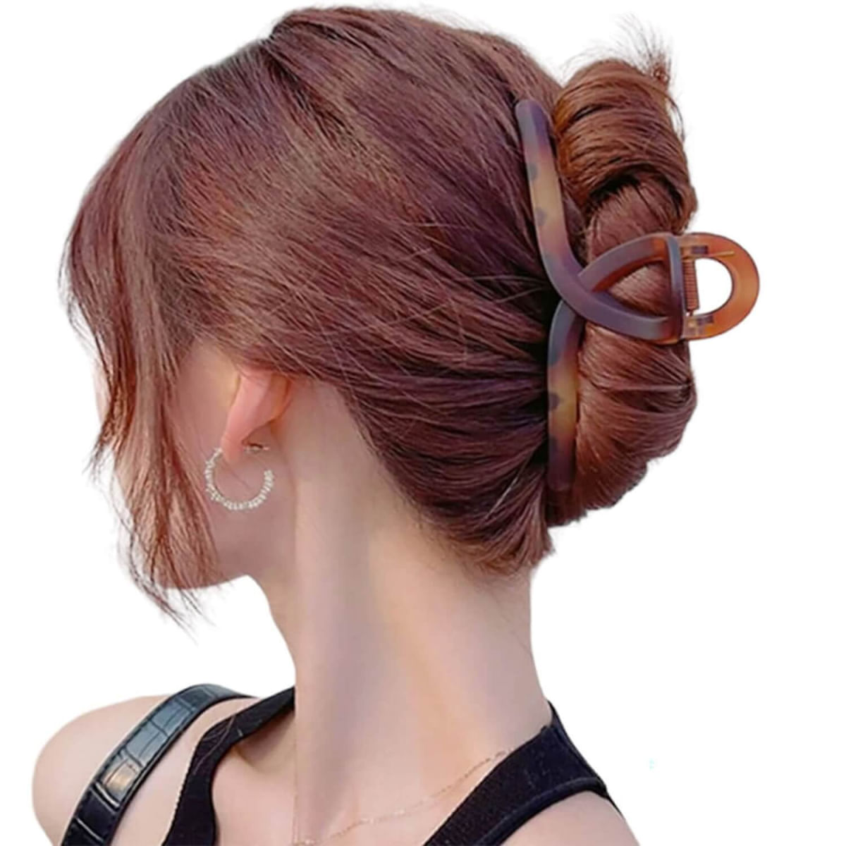 Nobrand - Presilha Piranha de Cabelo Laço Marrom Degradê