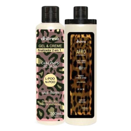 Duo-Mix-Creme-de-Pentear-Afro-3ABC-e-Gel-Creme-Cachos-300mL---Dhonna-|-Cachos-Sem-Frizz-e-com-Brilho-Intenso--1