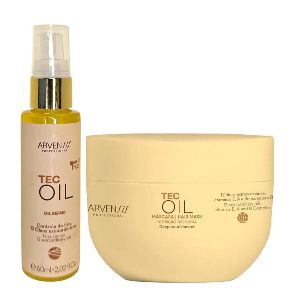 Kit Arvensis Tec Oil - Máscara 250g + Óleo reparador 60ml - Época