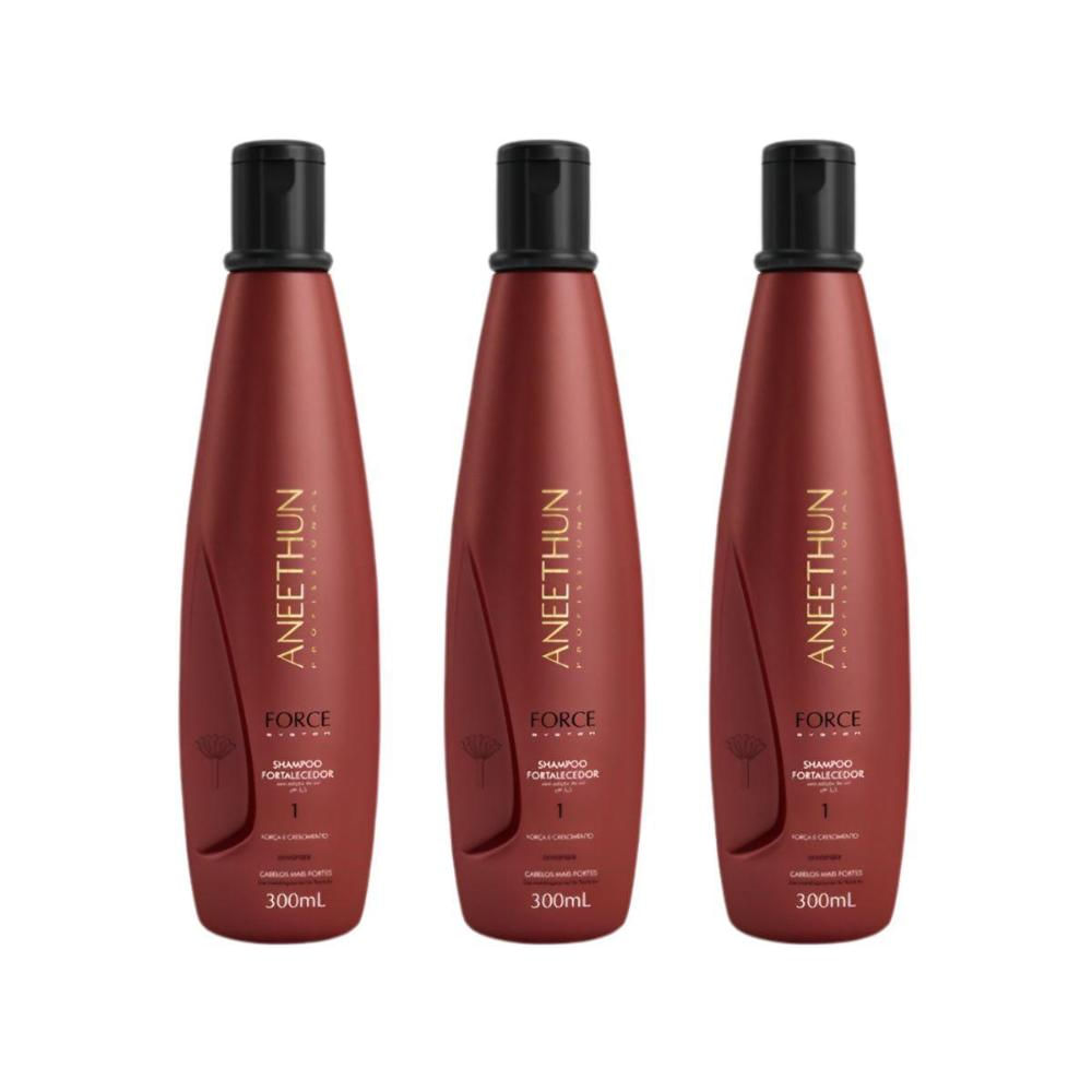 Aneethun Force Kit 3 Shampoo Fortalecedor 300ml