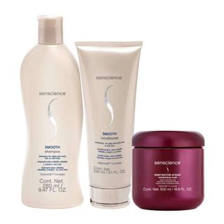 Senscience Smooth Shampoo 280ml + Condicionador 240ml + Inner Hidratação 500ml