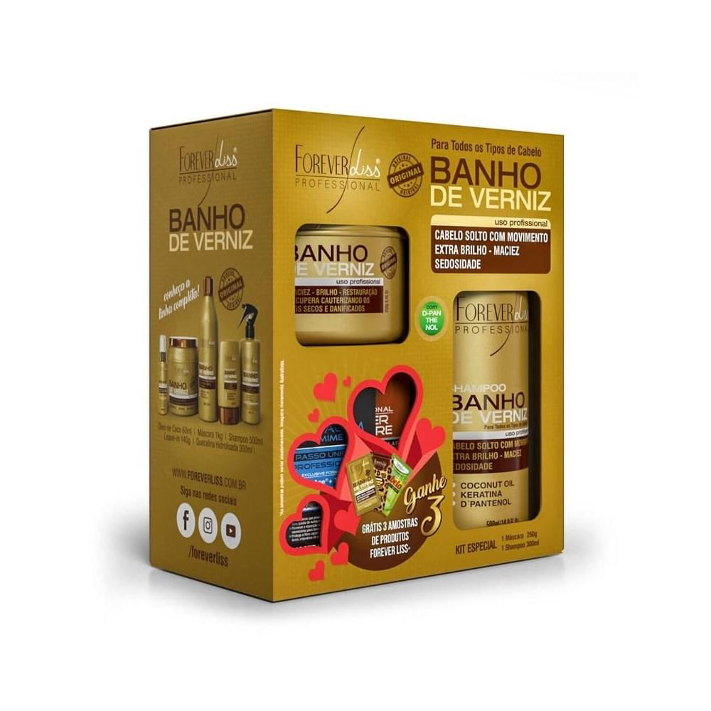 Forever Liss Banho Verniz Kit Especial Shamp 300ml+Masc 250g