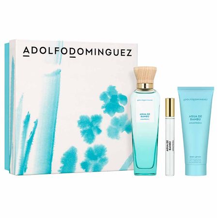 Coffret Adolfo Dominguez Agua Fresca Bamú Kit - Perfume Feminino EDT + Creme Corporal + Tr... Coffret Adolfo Dominguez Agua Fresca Bamú Kit - Perfume Feminino EDT + Creme Corporal + Tr...