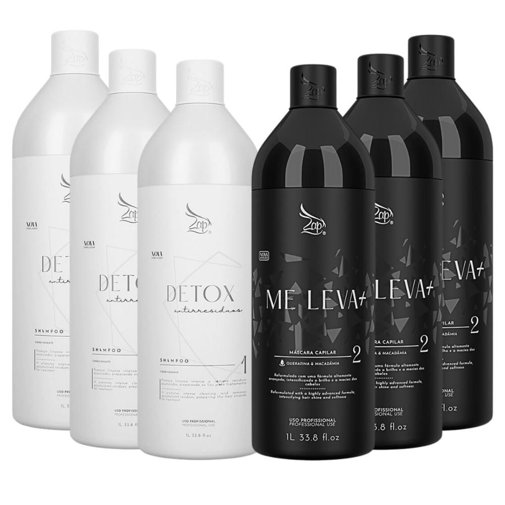 Zap Me Leva Black Progressiva 3 Kits de (2 x 1 Litro)