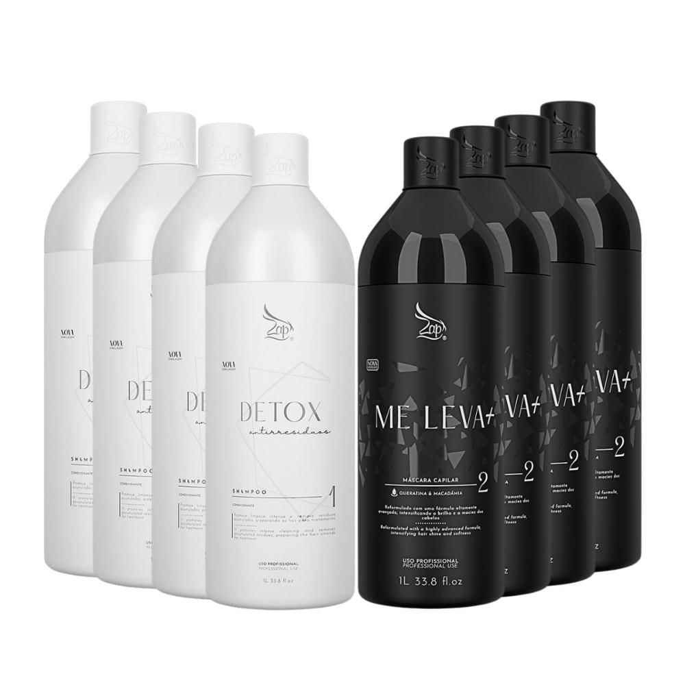Zap Me Leva Black Progressiva 4 Kits de (2 x 1 Litro)