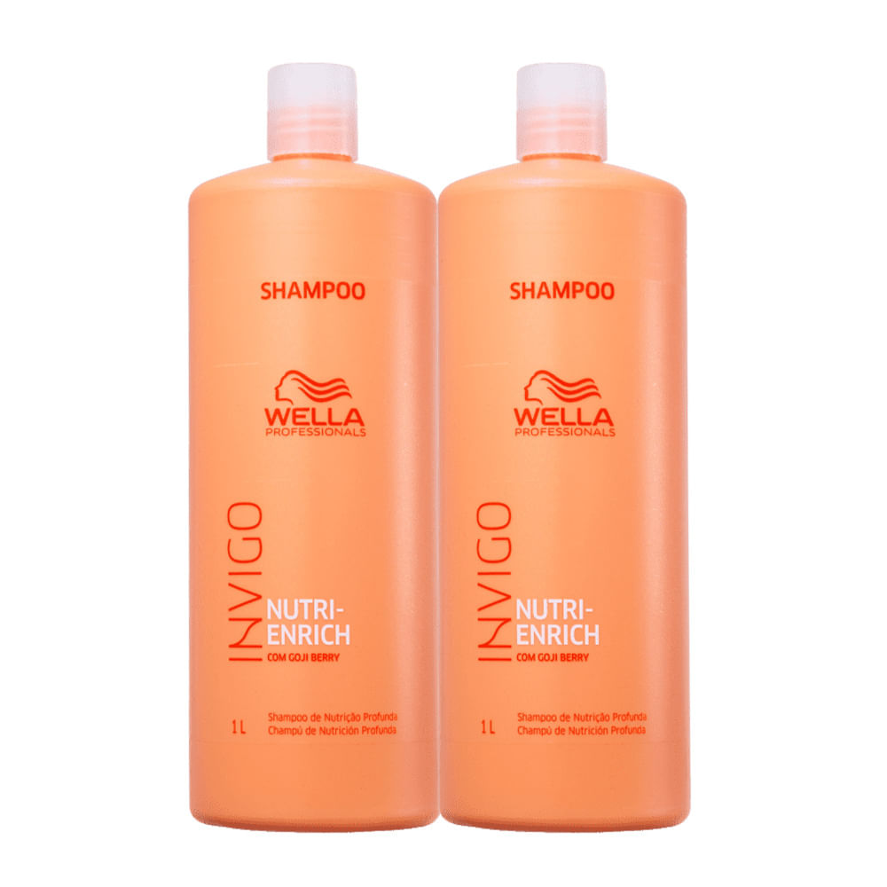 Kit Wella Professionals Invigo Nutri-Enrich - Shampoo 1L (2 unidades)