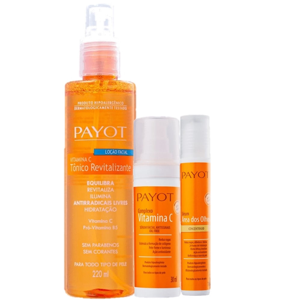 Kit Payot Vitamina C Revitalizacao e Reducao de Olheiras