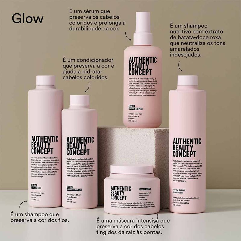 Authentic Beauty Concept Shampoo de limpeza Cool Glow - Época