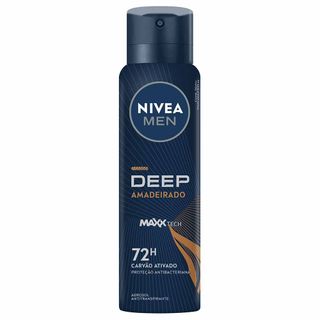 Desodorante Masculino Aerosol Nivea Men Deep Amadeirado 150ml