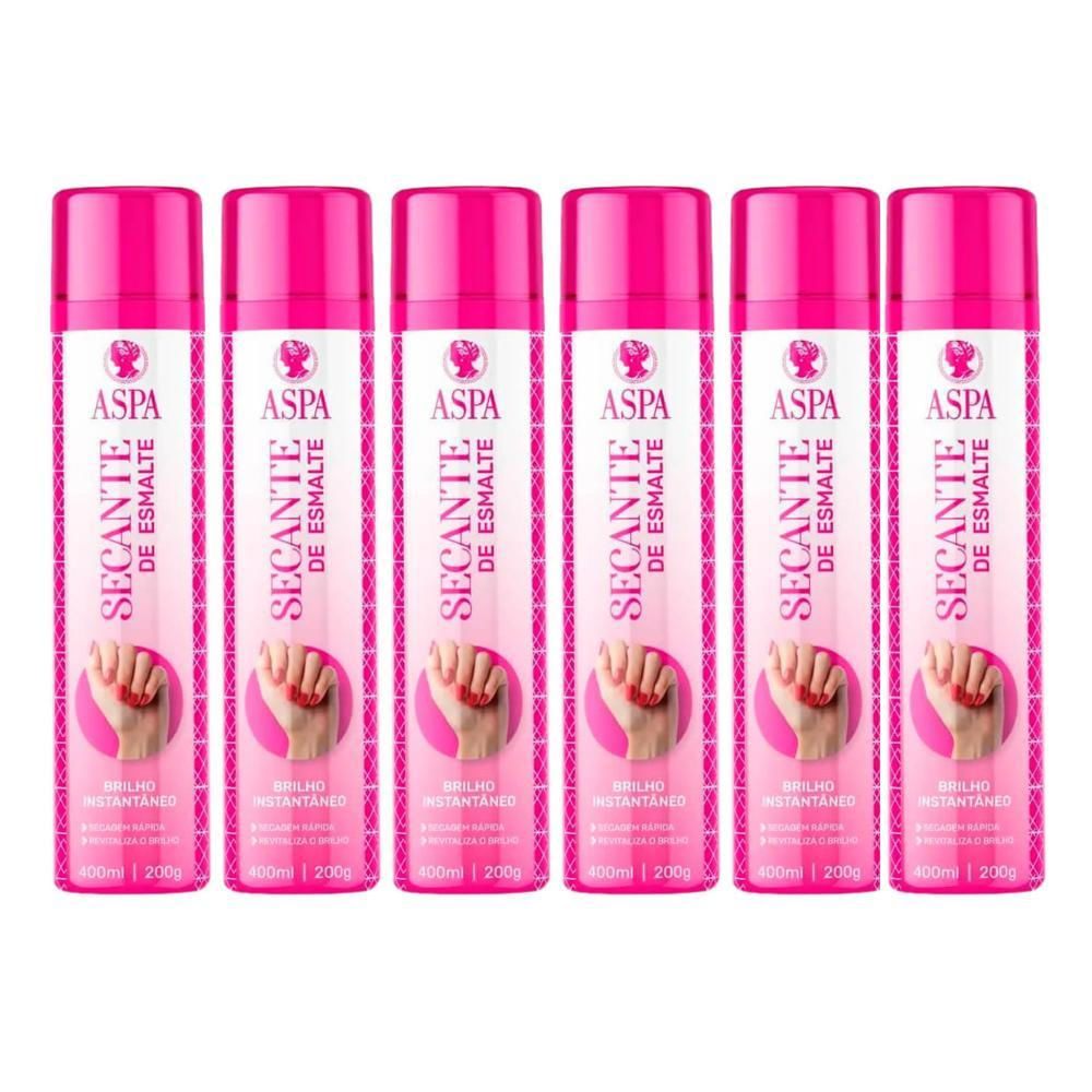 Kit Spray Secante De Esmalte Aspa - 6un  400ml cada