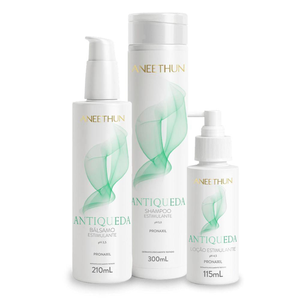 Aneethun AntiQueda Kit Trio (Shampoo, Bálsamo e Loção)