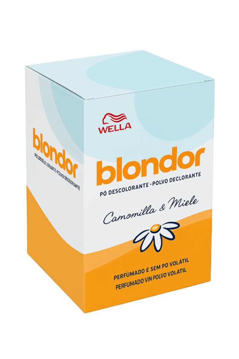 Caixa Pó Descolorante Wella Blondor Camomila 20g - 20un