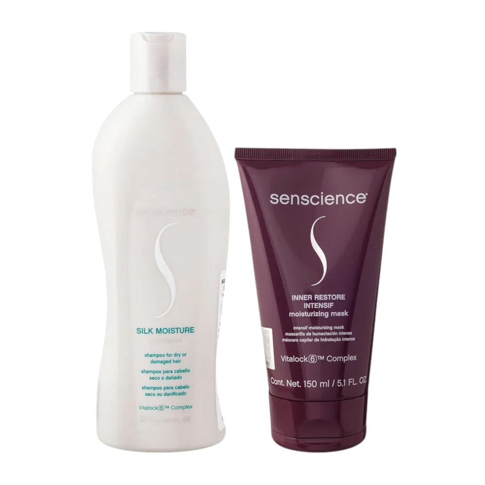 Kit Senscience Silk Moisture Shampoo 280ml + Inner Restore intensif 150ml