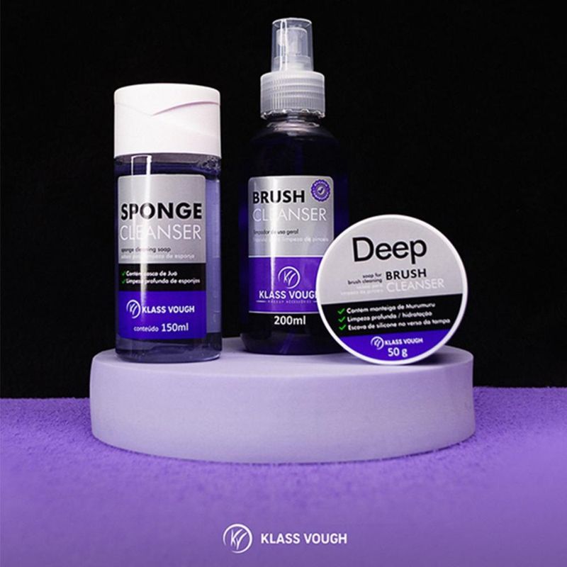 Kit Higienizador de Acessórios Klass Vough Clean Set C/3 Bc-003