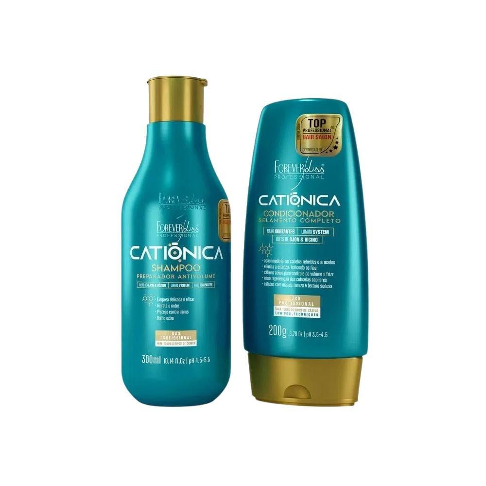 Forever Liss Catiônica Shampoo 300ml + Condicionador 200g