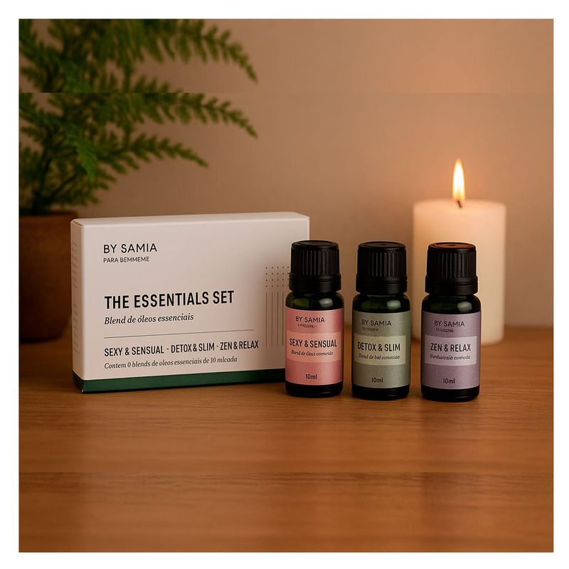 Kit Biossance By Samia The Essentials Blends de Óleos Essenciais