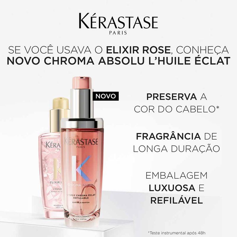 Óleo Capilar Kérastase Elixir Ultime L'Huile Rose Finalizador