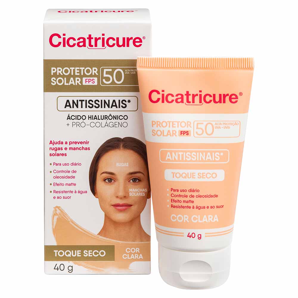 Cicatricure Protetor Solar FPS50 com Cor