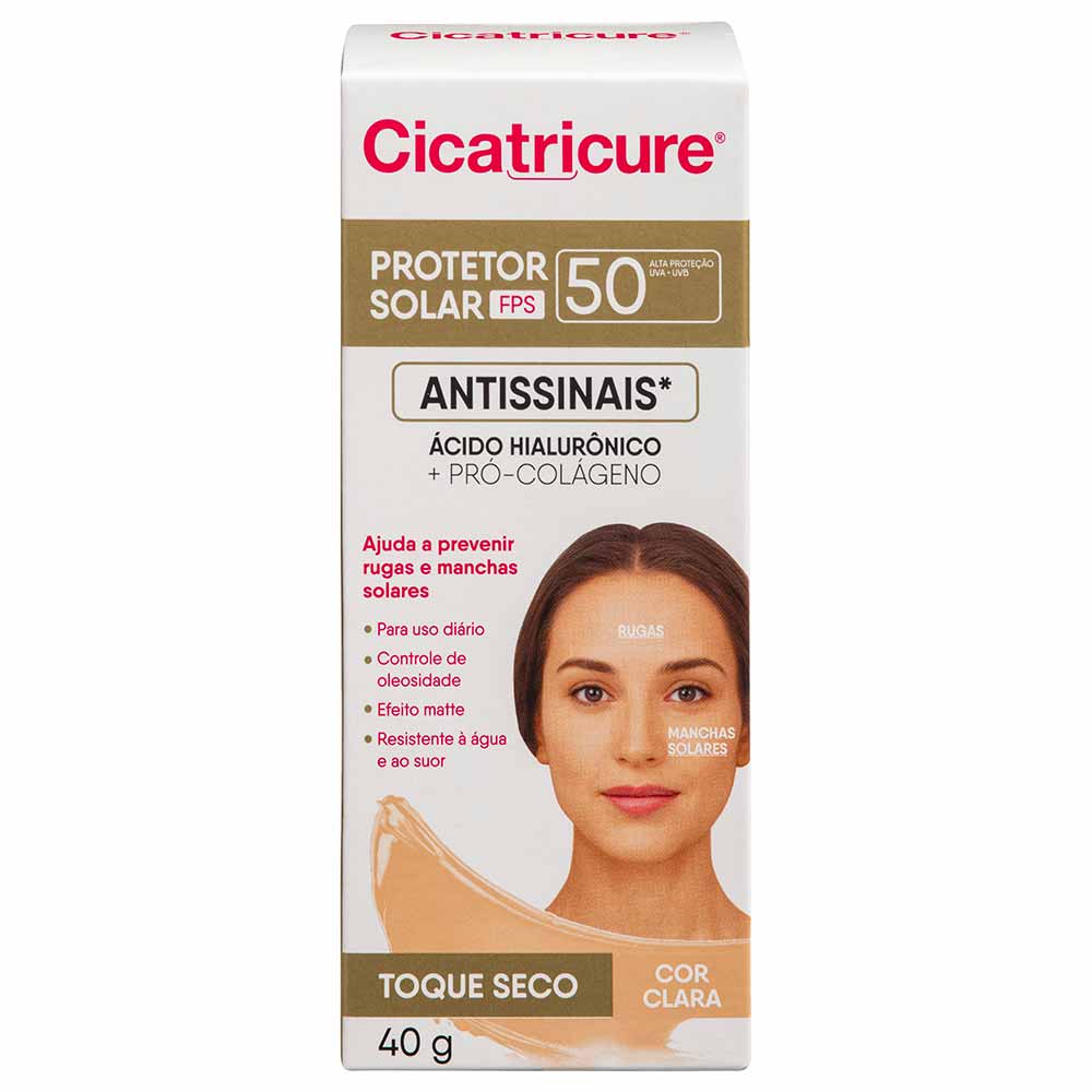 Cicatricure Protetor Solar FPS50 com Cor