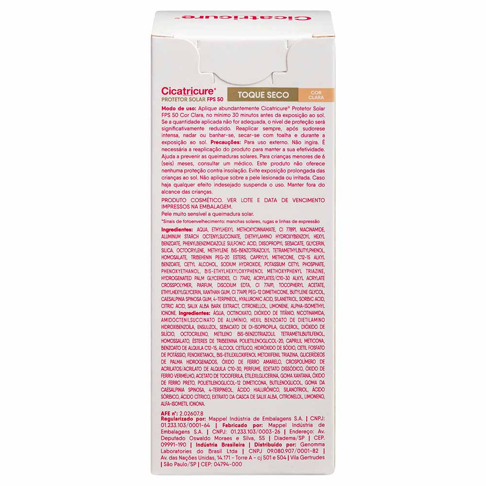 Cicatricure Protetor Solar FPS50 com Cor