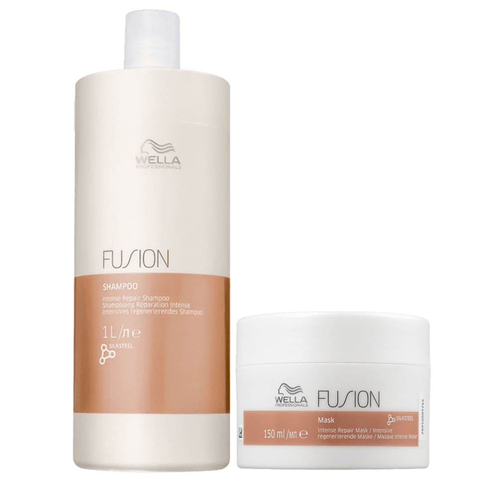 Wella Professionals Fusion Shampoo 1L-Máscara 150ml