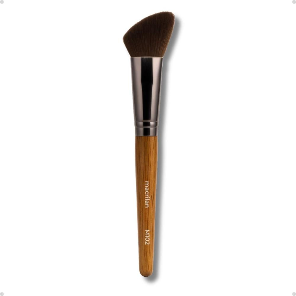 Pincel Blush Macrilan Linha Madeira M-102