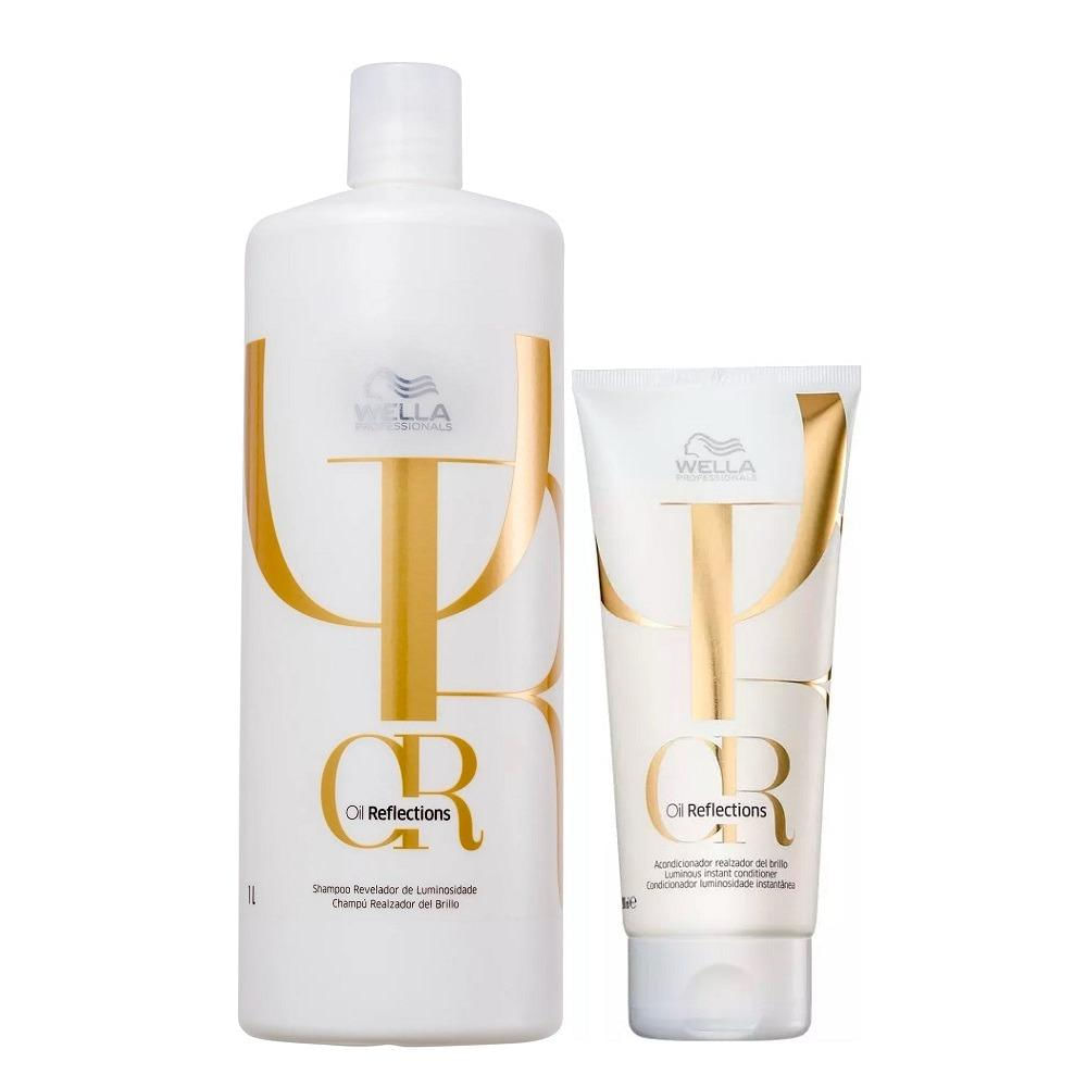 Wella Oil Reflections Professionals - Kit Shampoo 1L + Condicionador 200ml