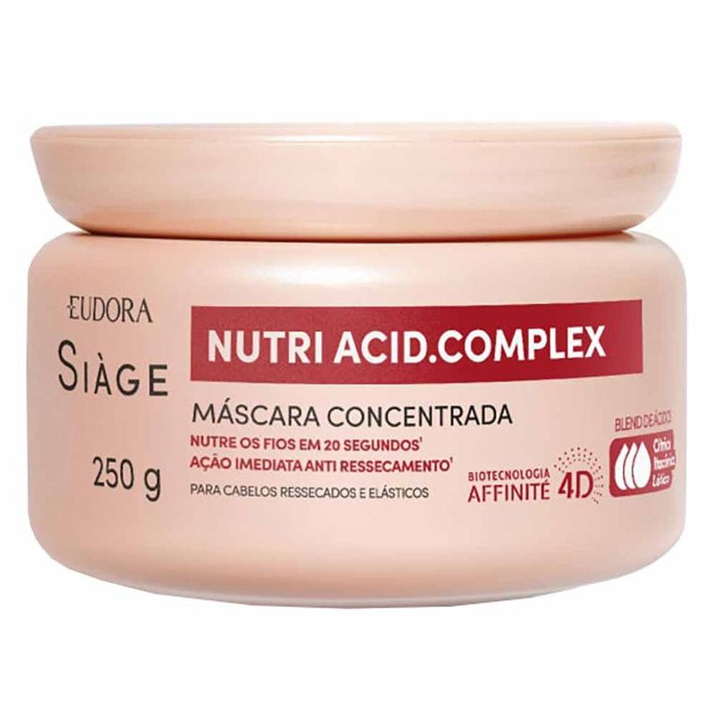 Máscara capilar concentrada Eudora Siàge Nutri Acid.Complex 200ml