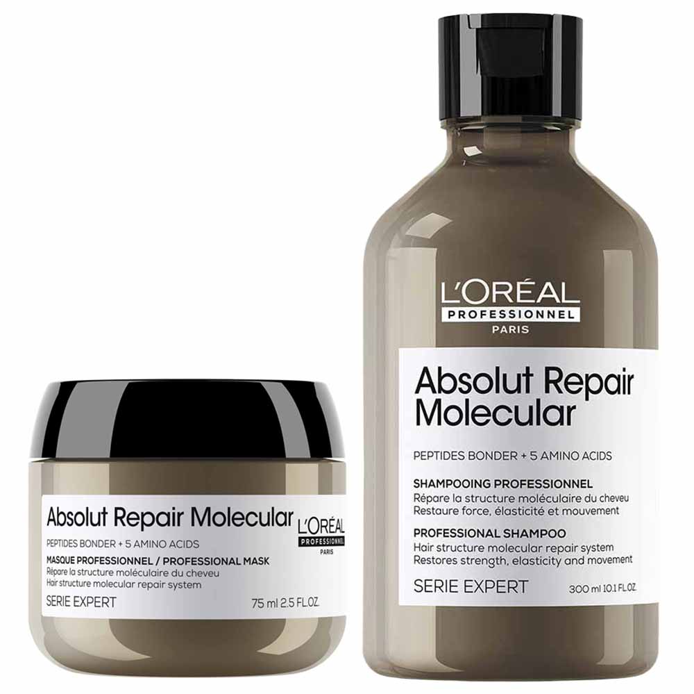 Absolut Repair Molecular Kit – Shampoo 300ml + Máscara 75ml L’Oreal Professionnel