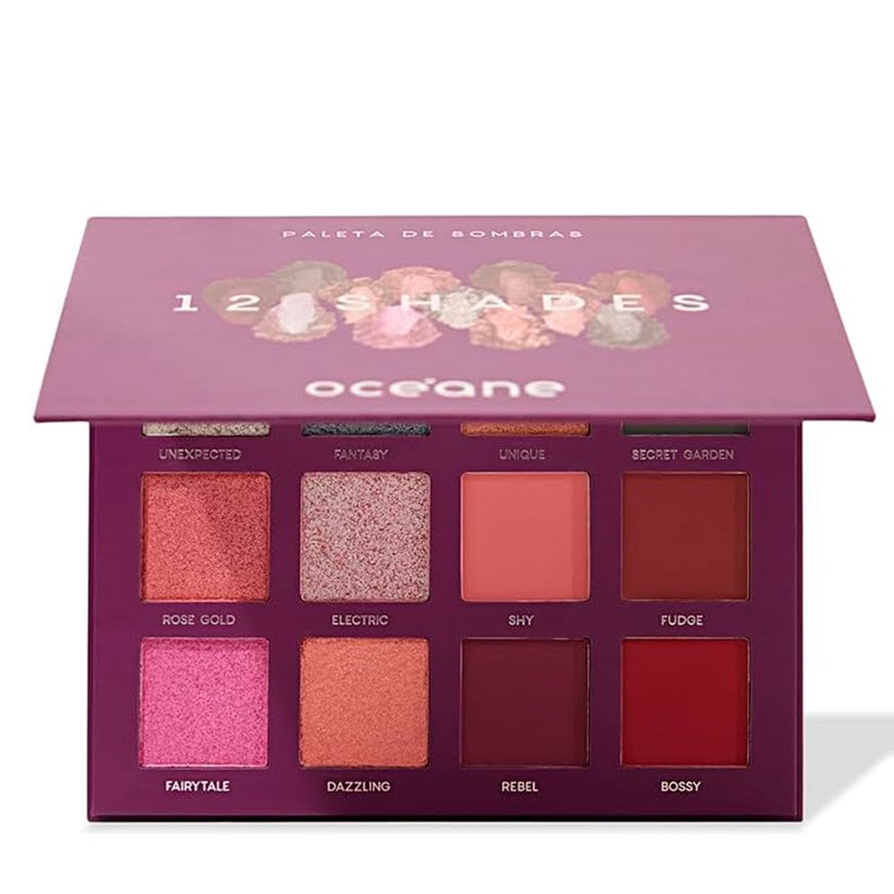 Paleta de Sombras Océane 12 Shades Purple