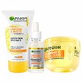 Garnier Skin Vitamina C Kit - Sérum + Hidratante Facial + Gel de Limpeza Facial Kit