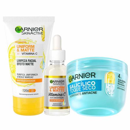 Garnier-Skin-Kit---Sérum-Antimanchas-+-Gel-de-Limpeza-Facial-+-Hidratante-Facial-Antiacne-Kit--1