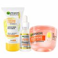 Garnier Skin Facial Kit - Hidratante Antissinais + Gel de Limpeza + Sérum Antimarcas Kit