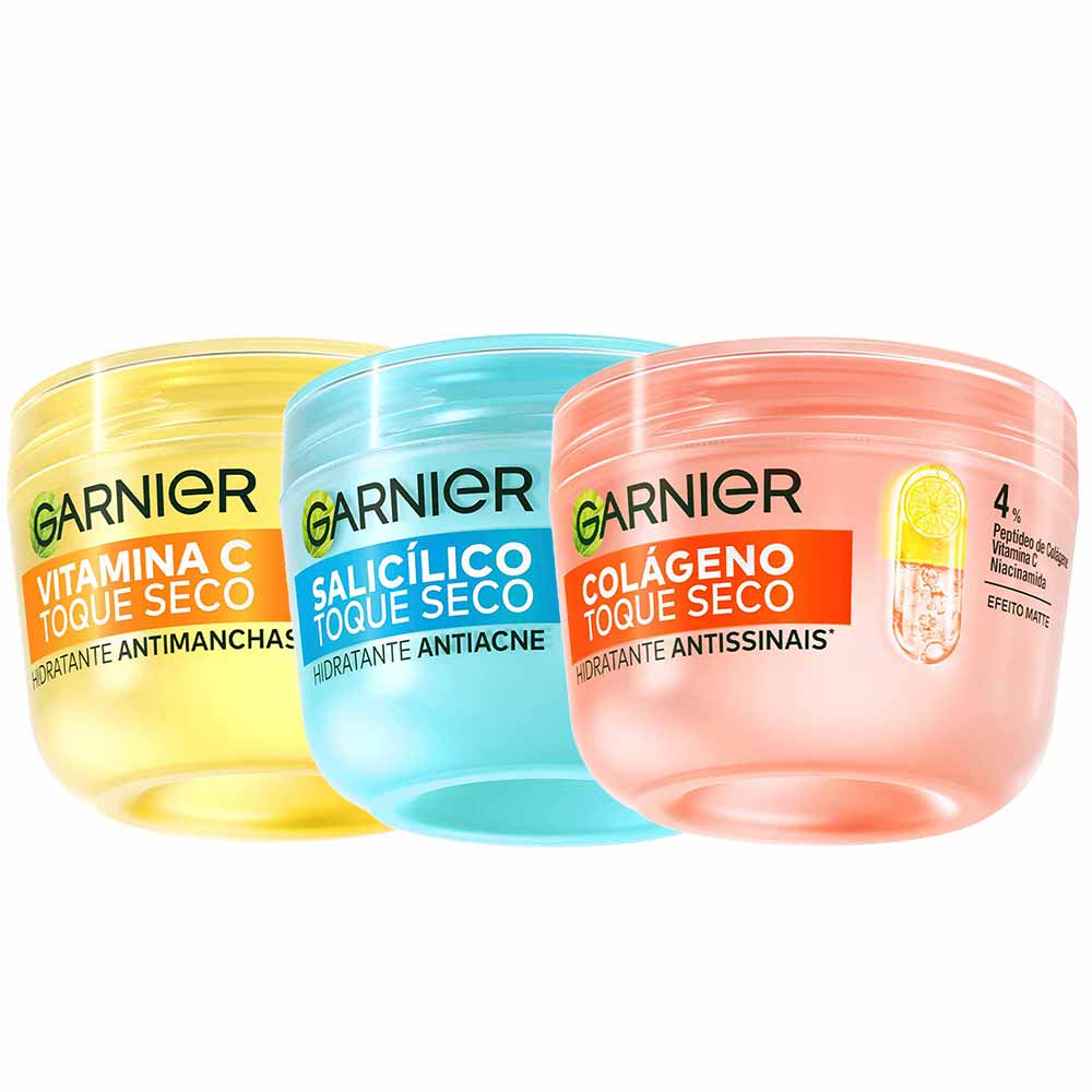 Garnier Skin Kit - Hidratante Facial Antimanchas + Antiacne + Antissinais