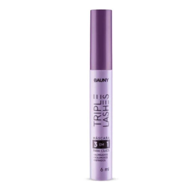 Bauny Máscde Cílios Volume e Alongamento Triple Lashes - 6ml