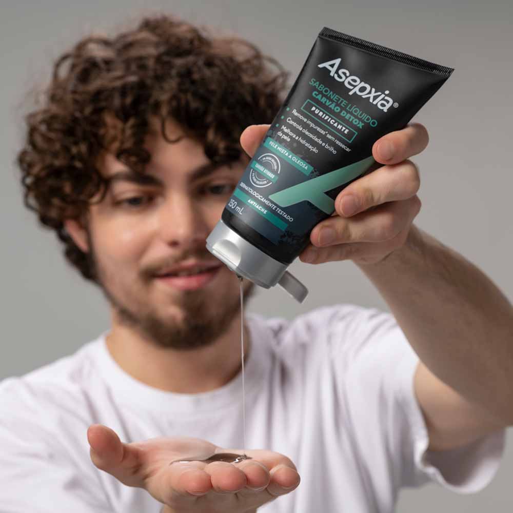 Asepxia Sabonete Líquido Carvão Detox