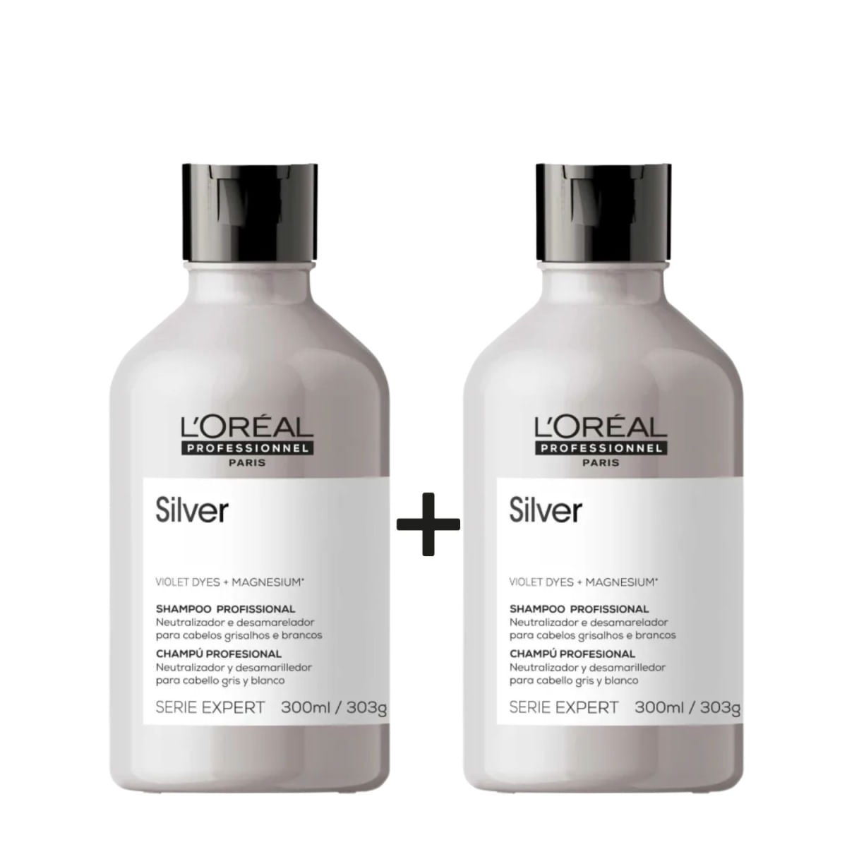 Kit L'Oréal Professionnel Silver Shampoo 300 ml - 2 X 300ml