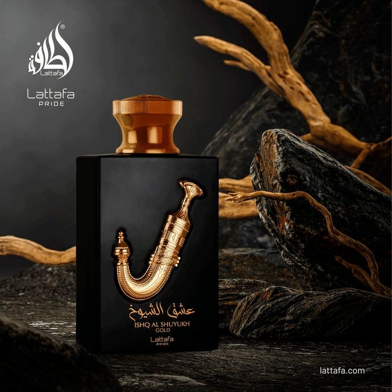 アクセサリー Lattafa Ishq Al Shuyukh Gold edp 100ml Lattafa Ishq Al Shuyukh Eau de Parfum Perfume Árabe Unissex 100ml