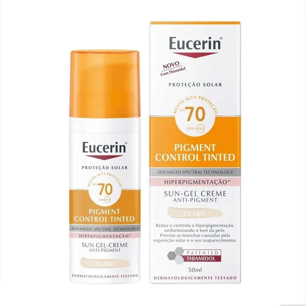 Eucerin Pigment Control Tinted FPS70 Claro Prot Facial 50ml